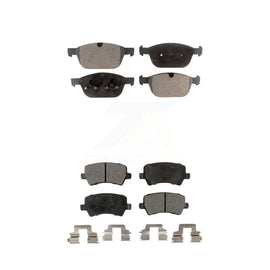 Front Rear Ceramic Brake Pads Kit For 2010-2015 Volvo XC60