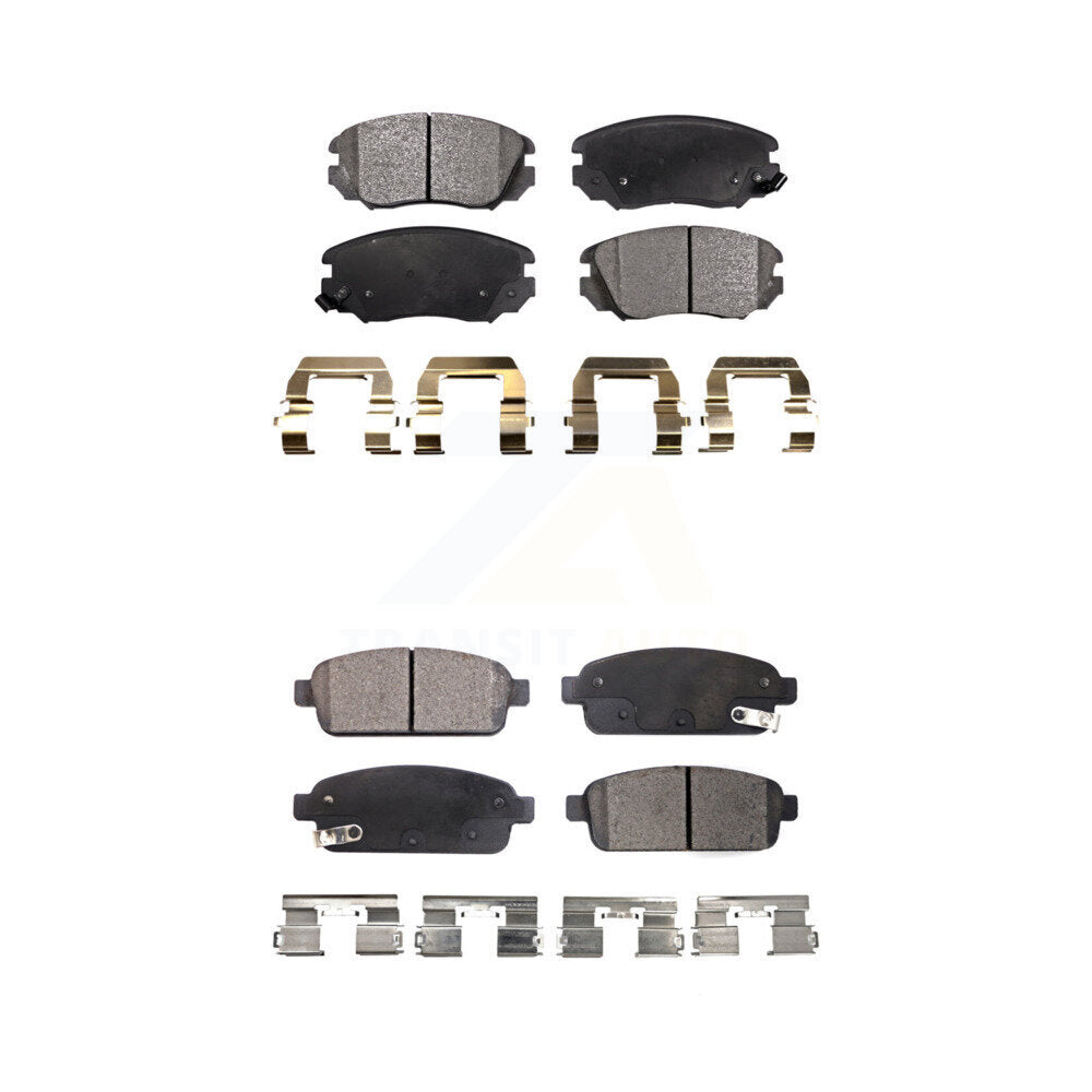 Front Rear Ceramic Brake Pads Kit For Buick Cascada Cadillac ELR