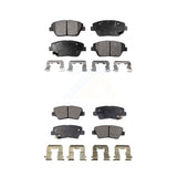 Front Rear Ceramic Brake Pads Kit For Hyundai Sonata Kia Optima