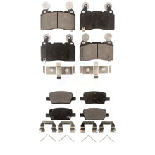 Charger l&#39;image dans la galerie, Front Rear Ceramic Brake Pads Kit For Cadillac CT6 With 345mm Diameter Rotor