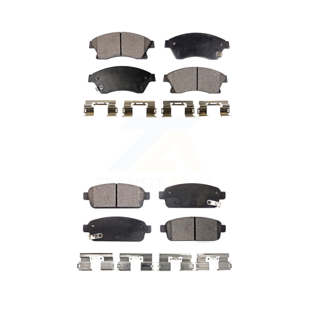 Front Rear Ceramic Brake Pads Kit For Chevrolet Cruze Buick Sonic Encore Trax