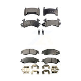 Front Rear Ceramic Brake Pad Kit For Chevrolet S10 GMC Sonoma Blazer Jimmy Isuzu