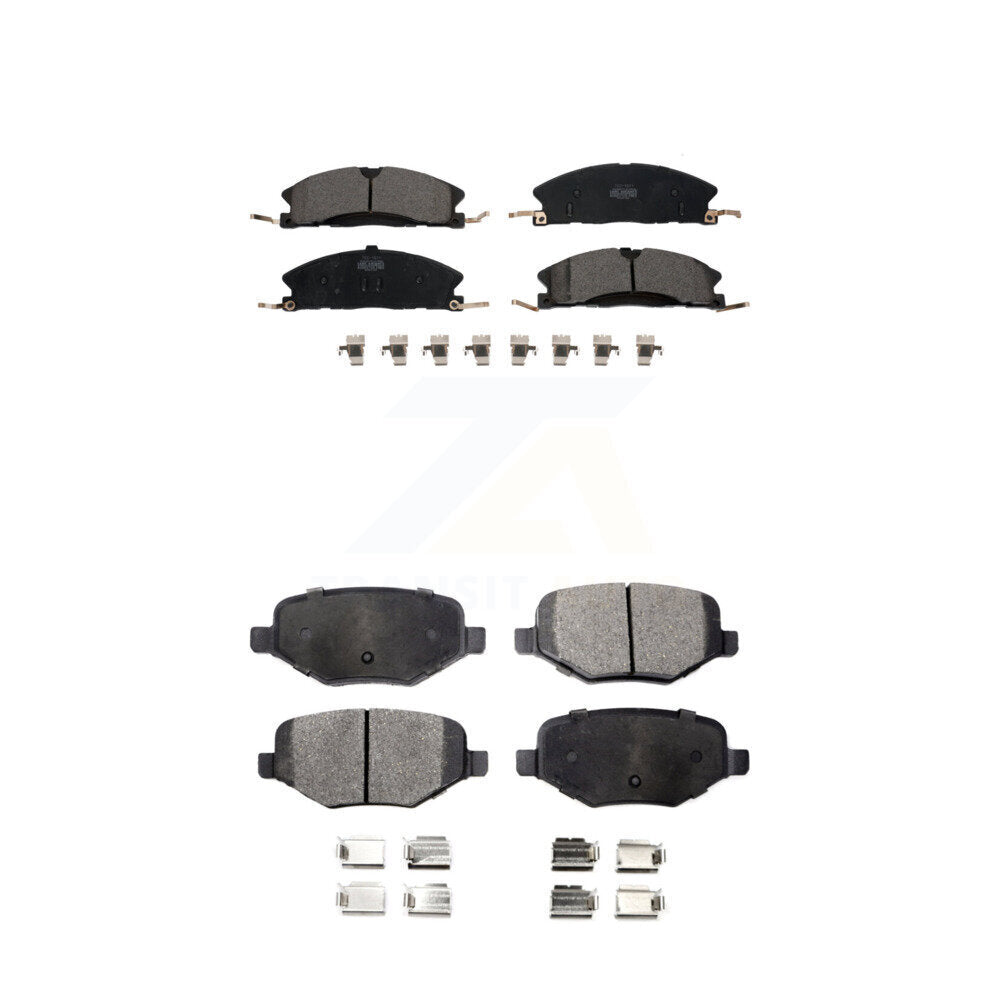 Front Rear Ceramic Brake Pads Kit For Ford Explorer Police Interceptor Utility