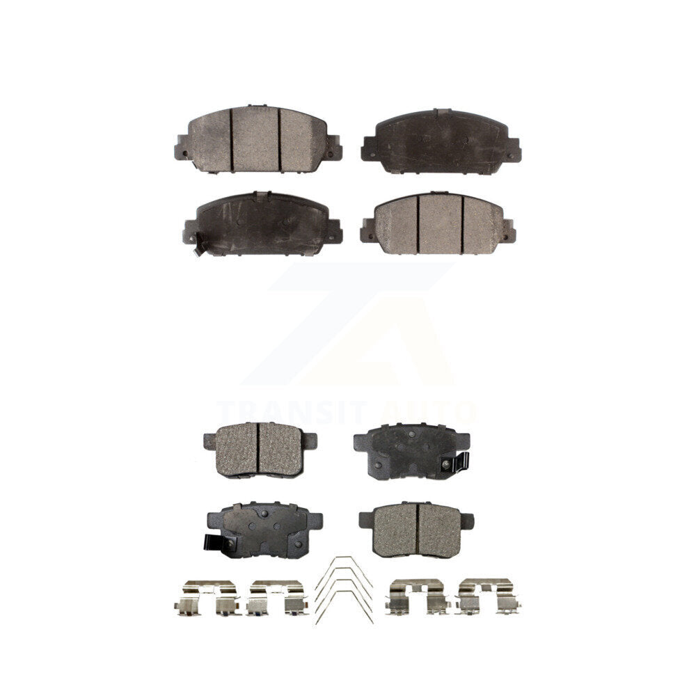 Front Rear Ceramic Brake Pads Kit For Honda Accord