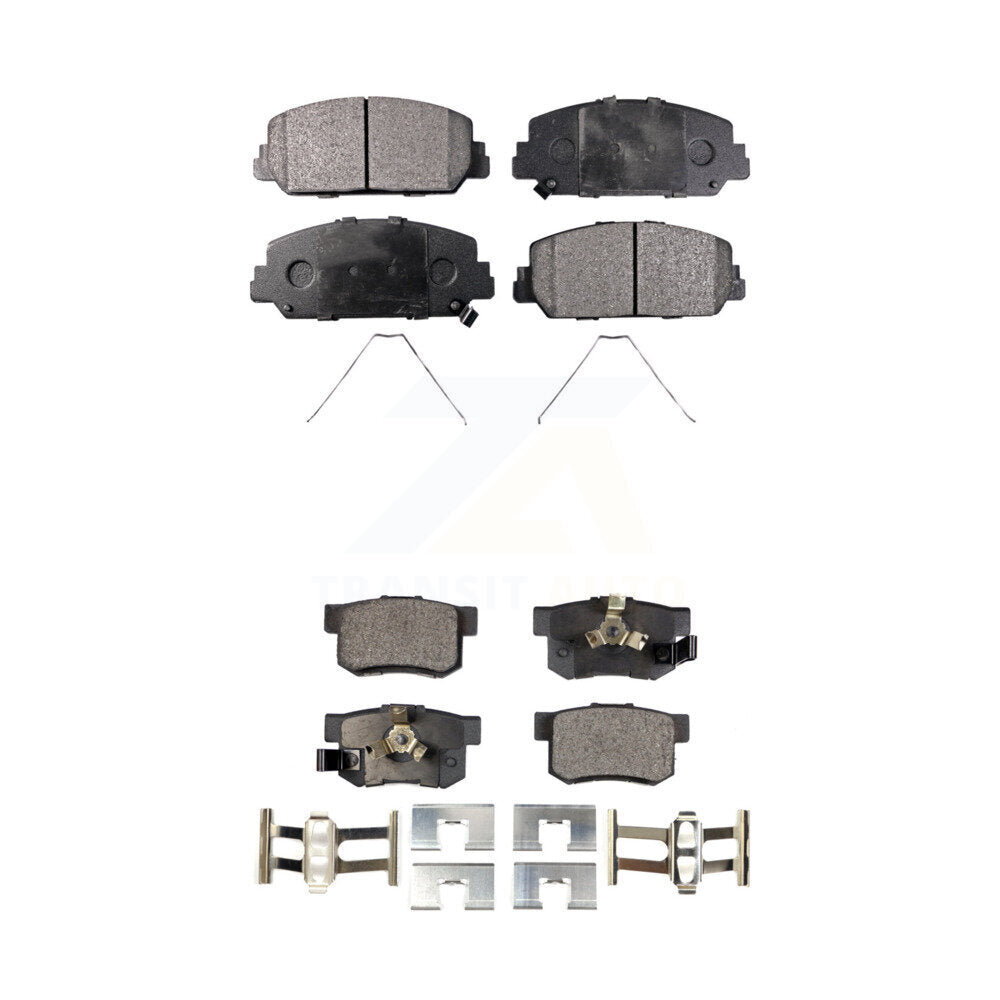 Front Rear Ceramic Brake Pads Kit For 2013-2018 Acura RDX