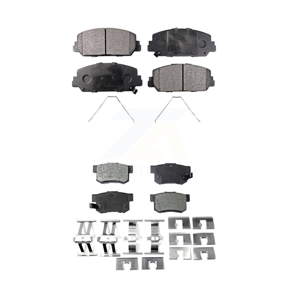 Front Rear Ceramic Brake Pads Kit For 2016-2022 Acura ILX