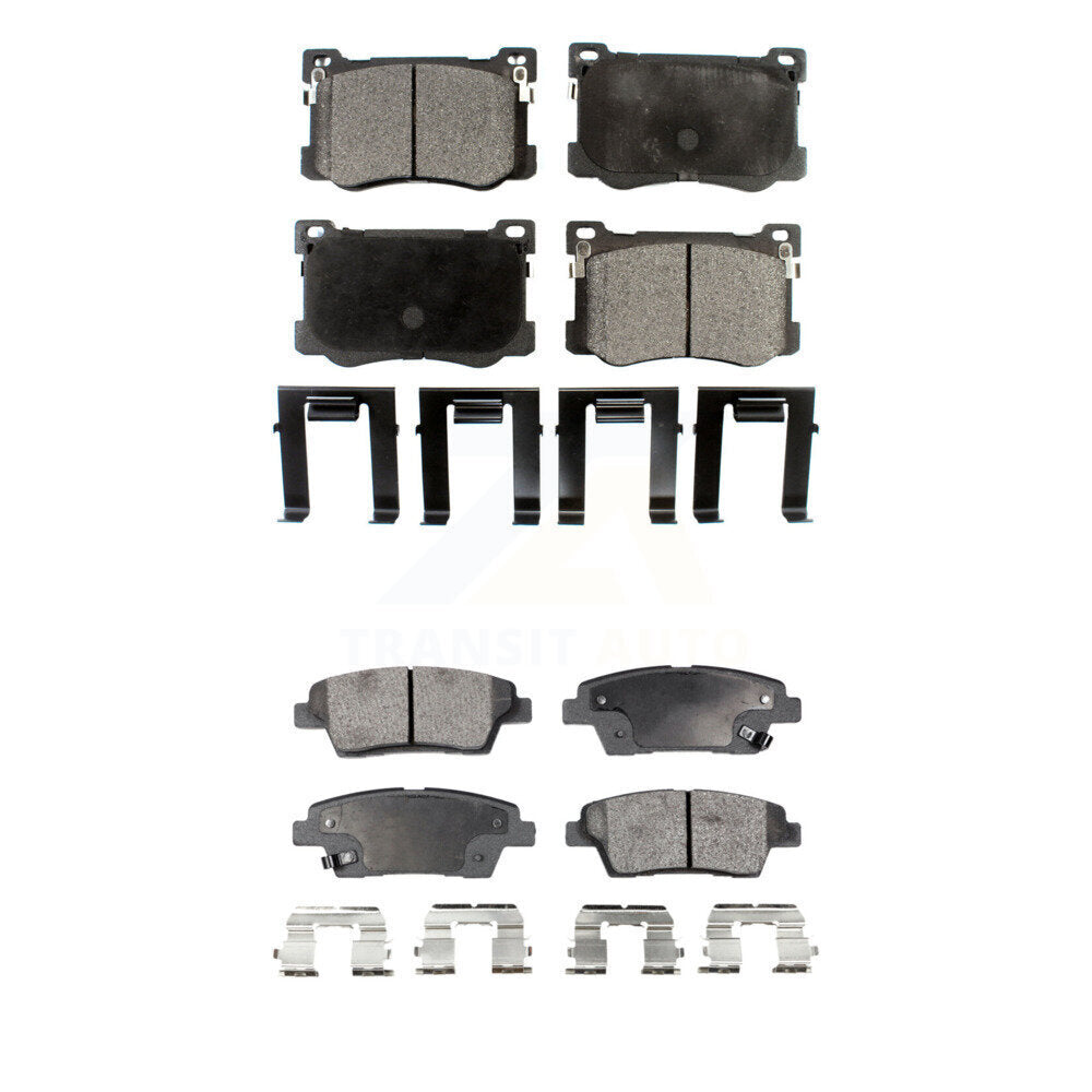 Front Rear Ceramic Brake Pads Kit For Hyundai Genesis G80 Kia K900