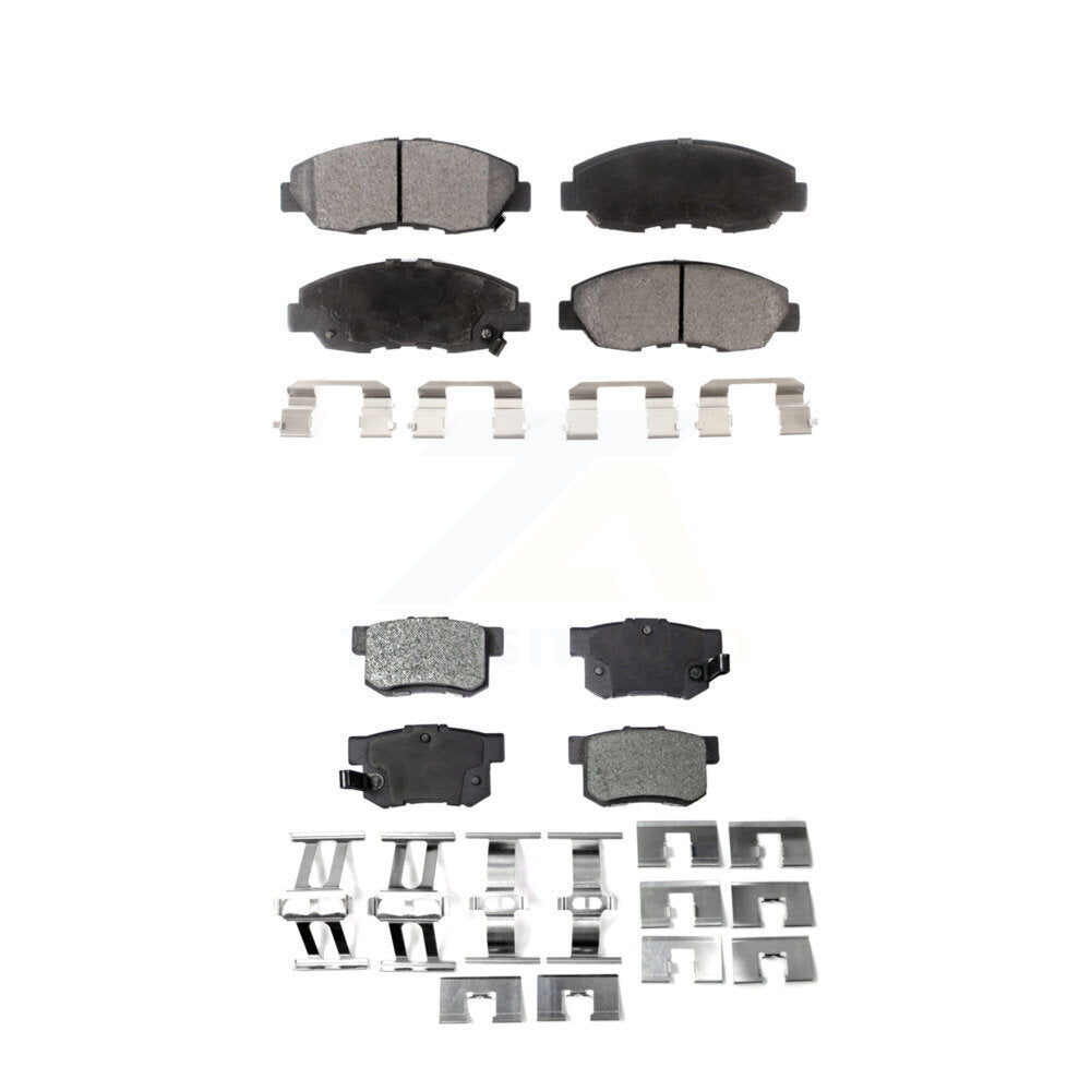 Front Rear Ceramic Brake Pads Kit For Honda Accord Acura CL