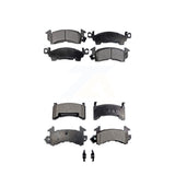 Front Rear Ceramic Brake Pad Kit For Cadillac DeVille Pontiac Firebird Fleetwood