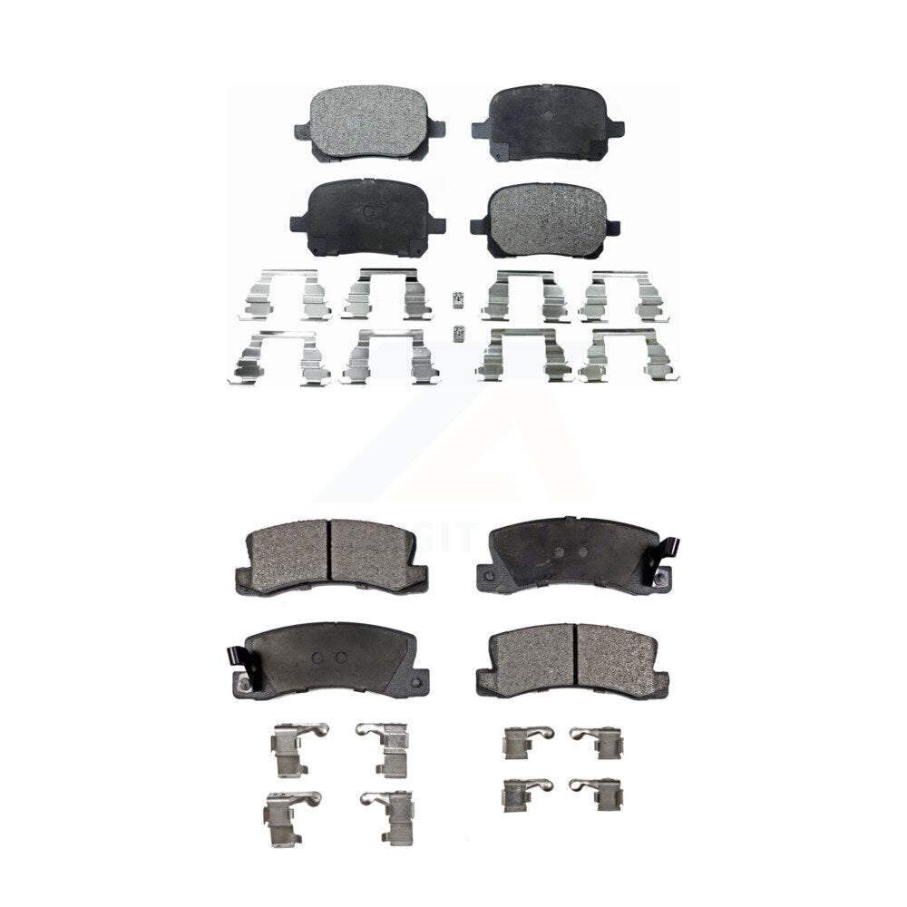 Front Rear Ceramic Brake Pads Kit For Toyota Camry Lexus RX300 ES300 Solara