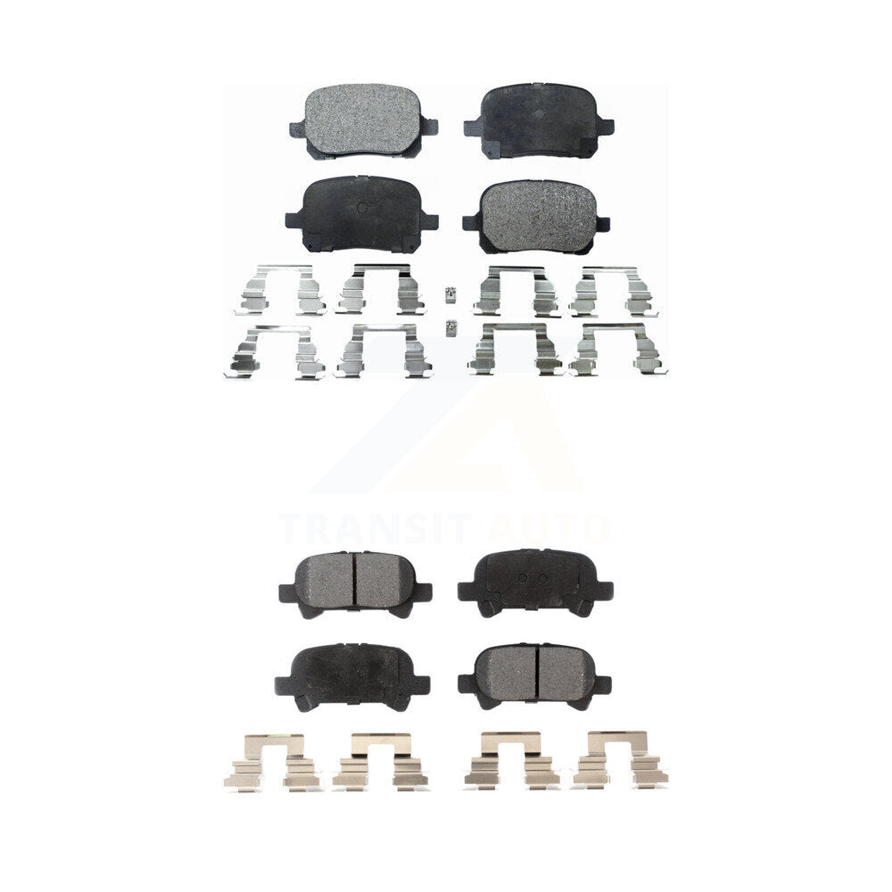 Front Rear Ceramic Brake Pads Kit For Toyota Camry Avalon Solara