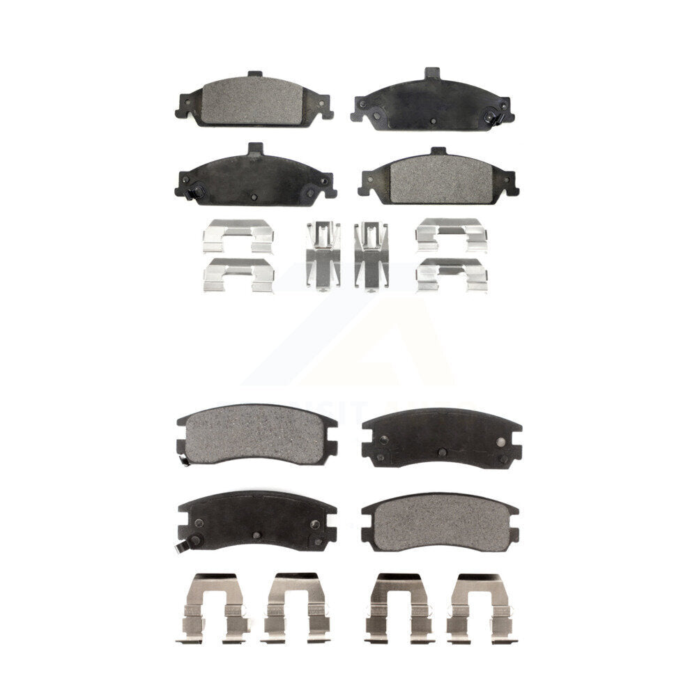 Front Rear Ceramic Brake Pads Kit For Pontiac Grand Am Oldsmobile Alero Cutlass