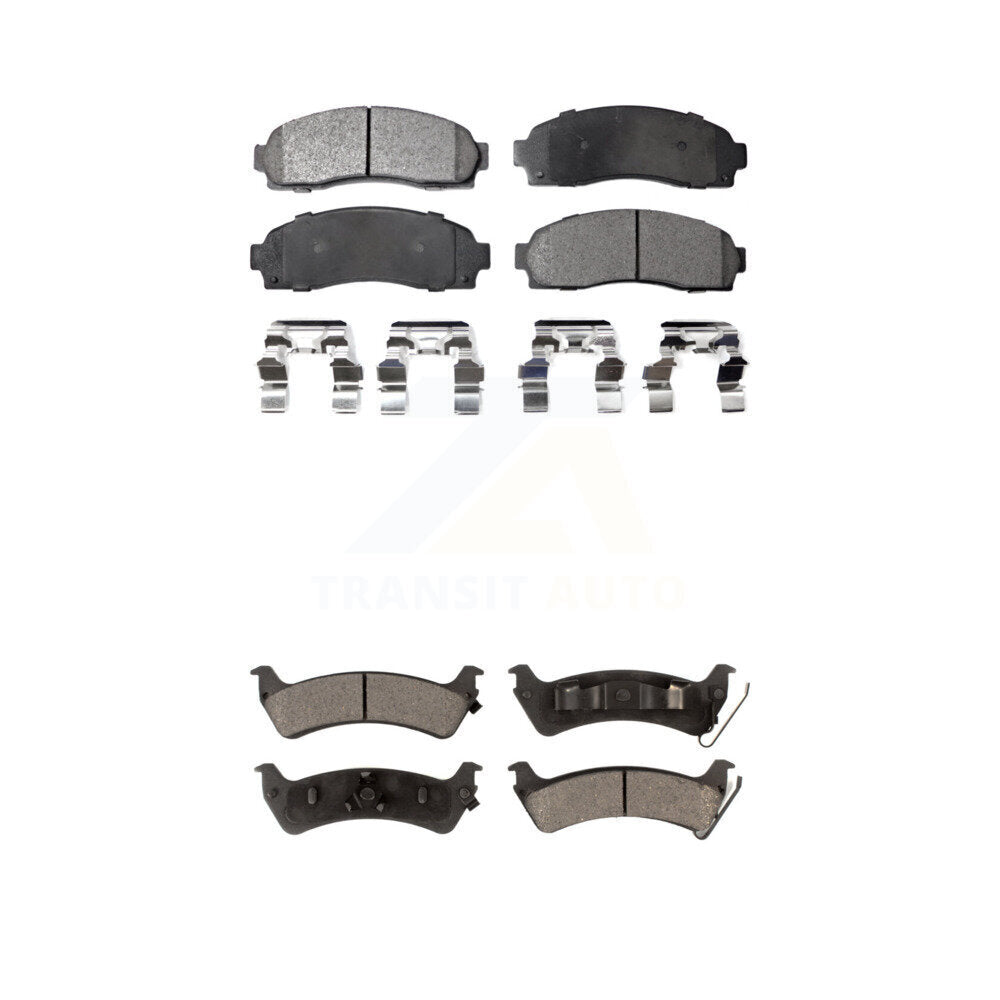 Front Rear Ceramic Brake Pads Kit For Ford Explorer Sport Trac