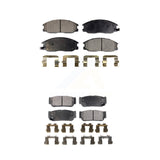 Front Rear Ceramic Brake Pads Kit For 2003-2009 Kia Sorento