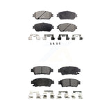 Front Rear Ceramic Brake Pads Kit For 2004-2010 Toyota Sienna