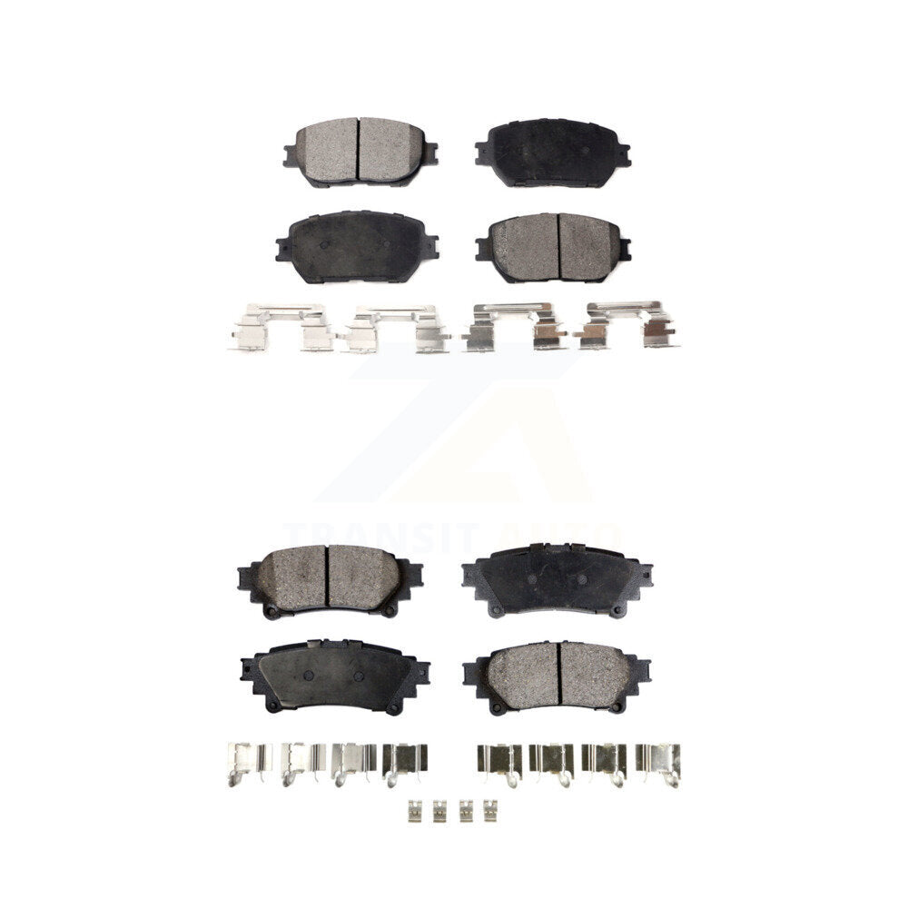 Front Rear Ceramic Brake Pads Kit For 2014 Lexus IS250 C F Sport