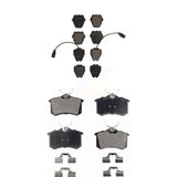 Front Rear Ceramic Brake Pads Kit For Audi A6 Quattro