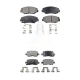 Front Rear Ceramic Brake Pads Kit For 2003-2008 Honda Pilot