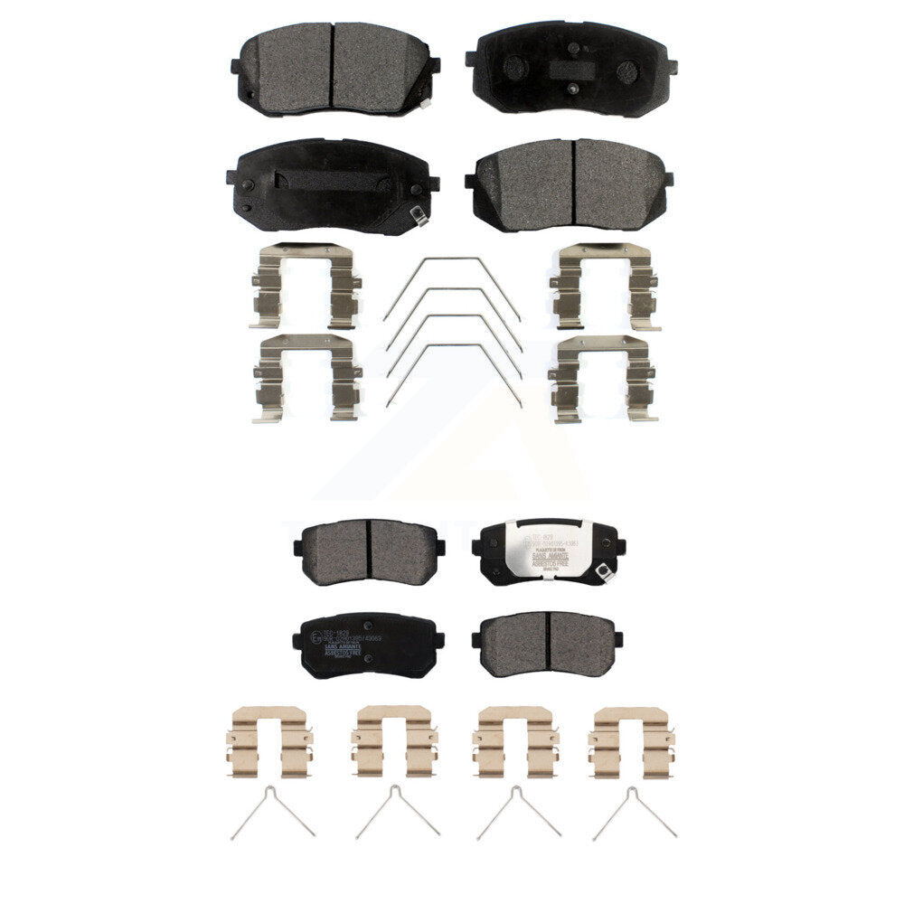 Front Rear Ceramic Brake Pads Kit For Kia Optima With Manual Parking