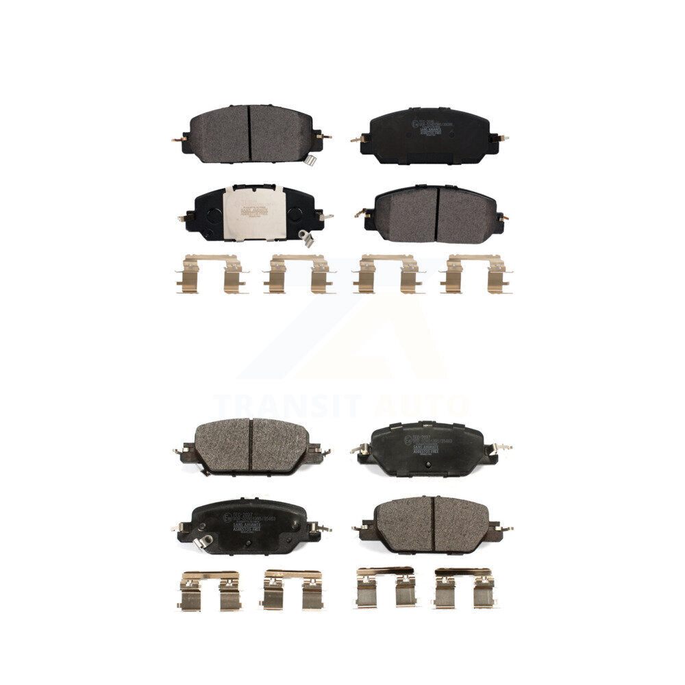 Front Rear Ceramic Brake Pads Kit For Honda CR-V