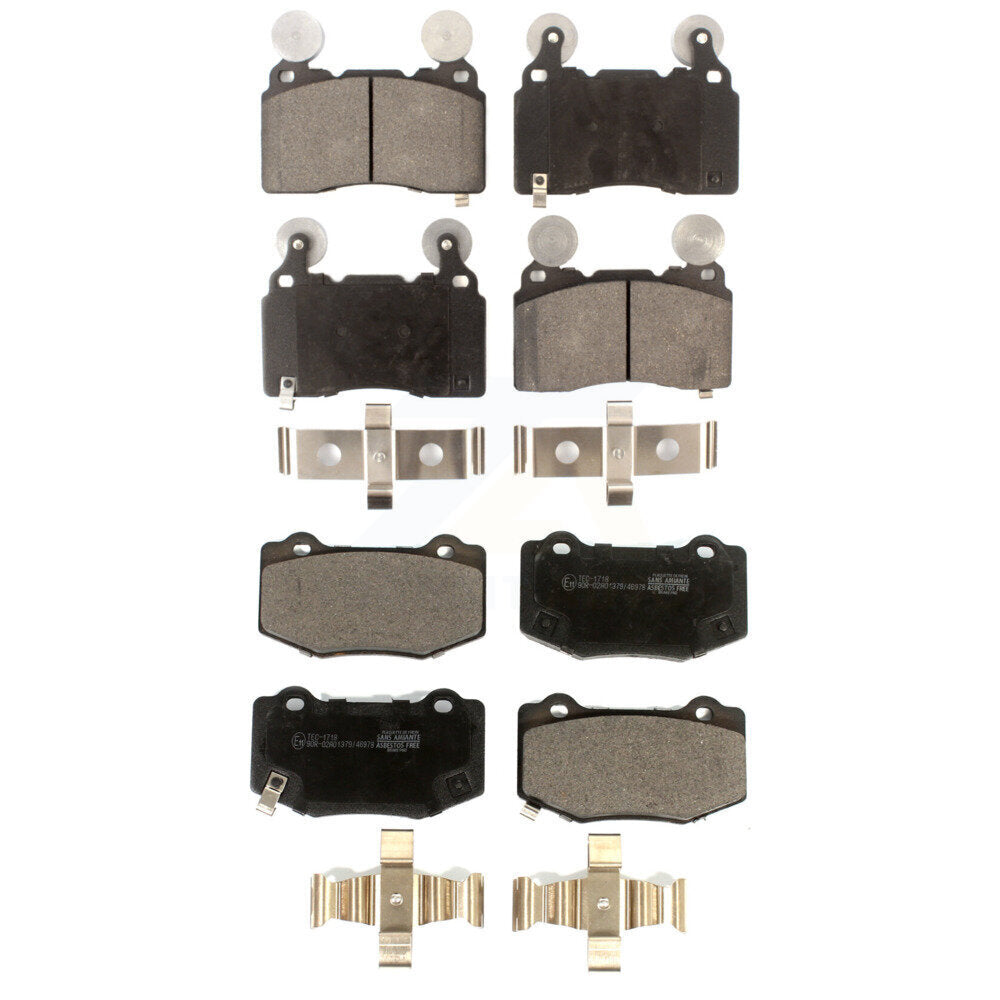 Front Rear Ceramic Brake Pads Kit For Chevrolet Corvette Camaro