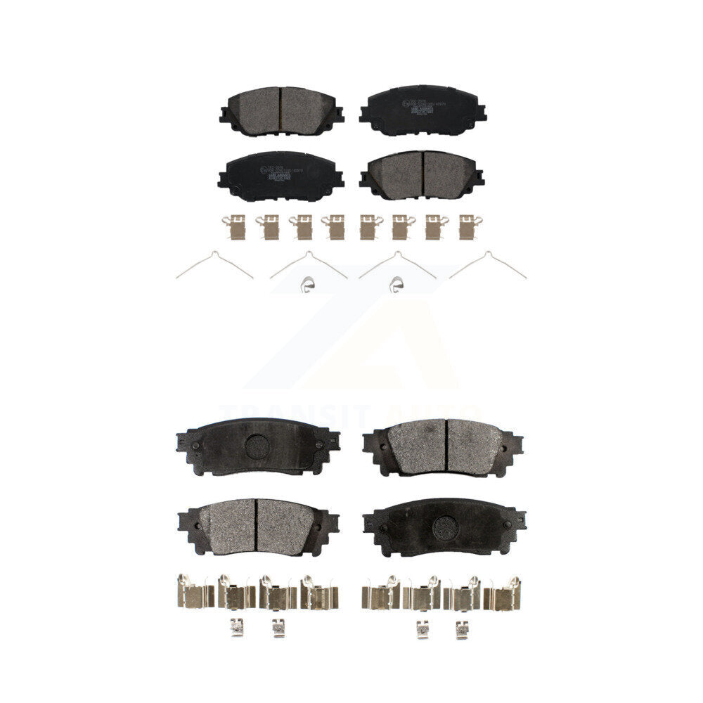 Front Rear Ceramic Brake Pads Kit For Toyota Camry RAV4 Lexus C-HR ES350 Avalon