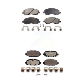 Front Rear Ceramic Brake Pads Kit For 2017 Jeep Compass With Code BR3