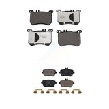 Front Rear Ceramic Brake Pads Kit For Mercedes-Benz SL550 SL400 SL450