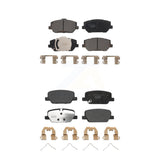 Front Rear Ceramic Brake Pads Kit For 2019-2020 Hyundai Santa Fe