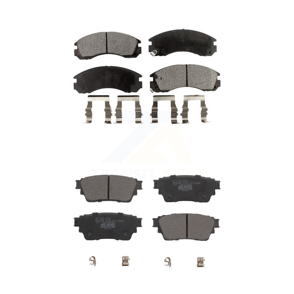 Front Rear Ceramic Brake Pads Kit For Mitsubishi Outlander PHEV