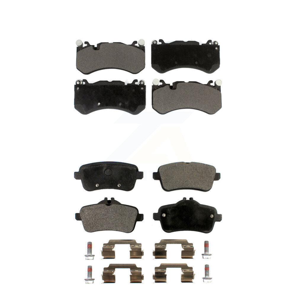 Front Rear Ceramic Brake Pads Kit For 2014-2016 Mercedes-Benz GL63 AMG