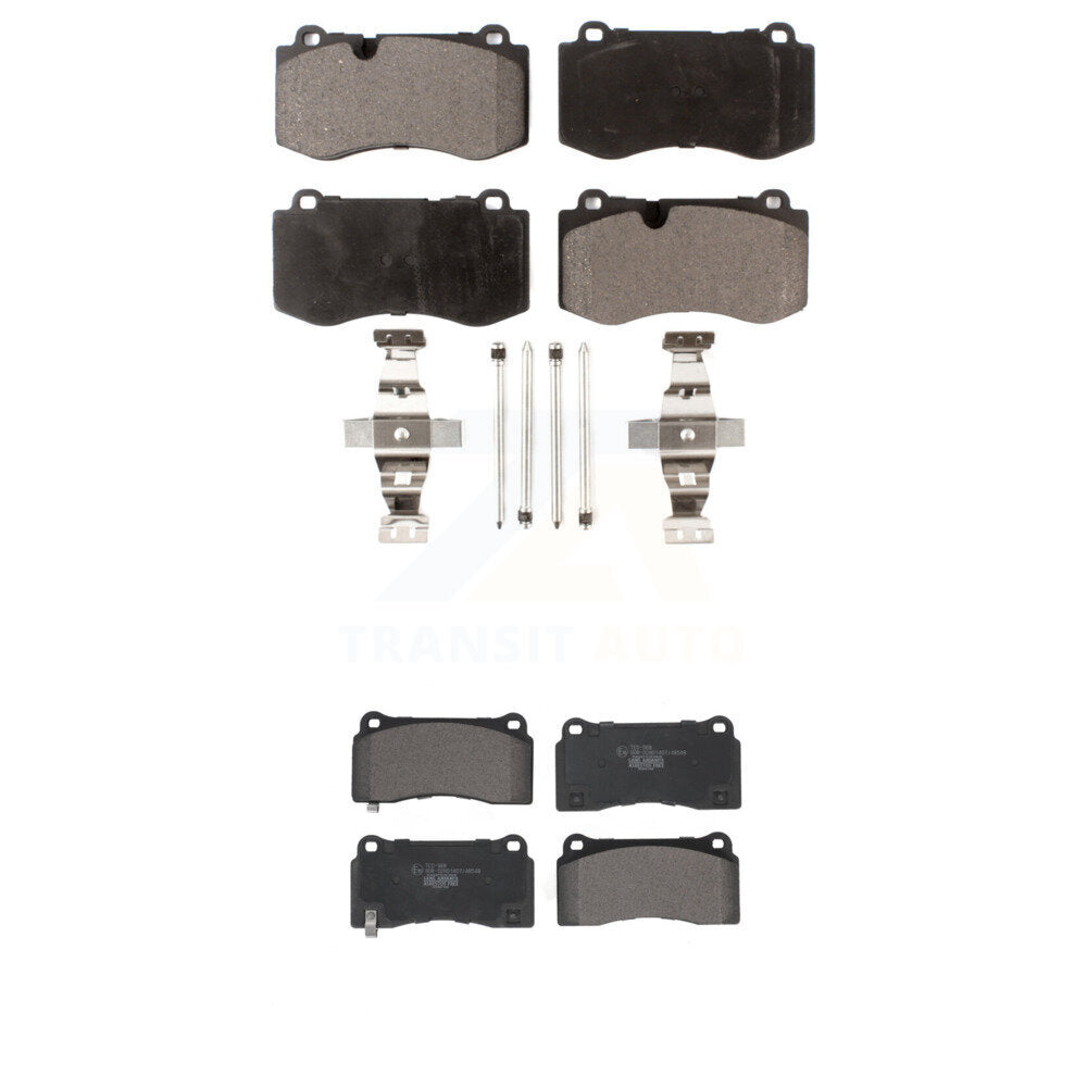 Front Rear Ceramic Brake Pads Kit For 2011-2014 Mercedes-Benz CL550