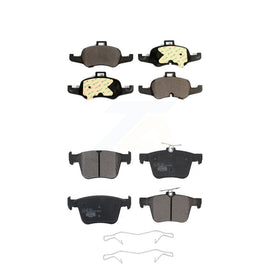 Front Rear Ceramic Brake Pads Kit For 2016-2019 Audi TTS Quattro