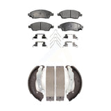 Front Rear Ceramic Brake Pads And Drum Shoes Kit For Nissan Versa Note Micra