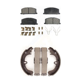 Front Rear Ceramic Brake Pads And Drum Shoes Kit For Toyota Corolla Celica Camry