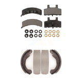 Front Rear Ceramic Brake Pads Drum Shoes Kit For Chevrolet C1500 K1500 GMC Tahoe