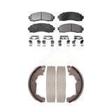 Front Rear Ceramic Brake Pads And Drum Shoe Kit For Saturn Vue Chevrolet Equinox