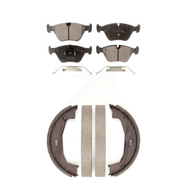 Front Rear Ceramic Brake Pads And Parking Shoes Kit For BMW Z4