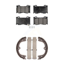 Charger l&#39;image dans la galerie, Front Rear Ceramic Brake Pads &amp; Parking Shoes Kit For Infiniti Q50 M37 QX70