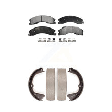 Charger l&#39;image dans la galerie, Front Rear Ceramic Brake Pads &amp; Parking Shoe Kit For Nissan NV2500 Titan XD