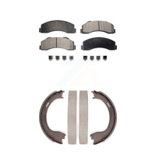 Charger l&#39;image dans la galerie, Front Rear Ceramic Brake Pads And Parking Shoe Kit For 2010-2011 Ford F-150