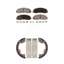 Charger l&#39;image dans la galerie, Front Rear Ceramic Brake Pads &amp; Parking Shoes Kit For Ford F-350 Super Duty