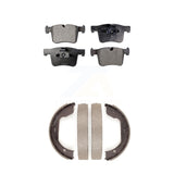 Front Rear Ceramic Brake Pads And Parking Shoes Kit For 2011 BMW X3