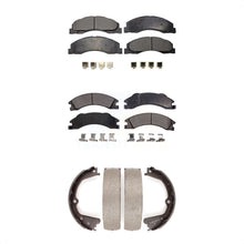 Load image into Gallery viewer, Front Rear Ceramic Brake Pads &amp; Parking Shoe Kit For Ford E-350 Super Duty E-250