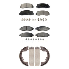 Charger l&#39;image dans la galerie, Front Rear Ceramic Brake Pads &amp; Parking Shoe Kit For Ford F-250 Super Duty F-350