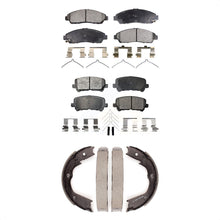 Load image into Gallery viewer, Front Rear Ceramic Brake Pads And Parking Shoe Kit For Honda Pilot Acura MDX ZDX