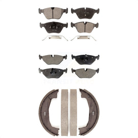Front Rear Ceramic Brake Pads And Parking Shoes Kit For BMW Z4