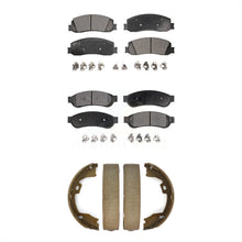 Charger l&#39;image dans la galerie, Front Rear Ceramic Brake Pads &amp; Parking Shoe Kit For Ford F-250 Super Duty F-350