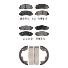 Load image into Gallery viewer, Front Rear Ceramic Brake Pads &amp; Parking Shoe Kit For Ford F-250 Super Duty F-350