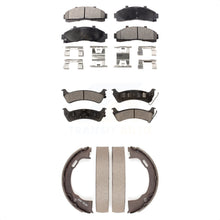 Charger l&#39;image dans la galerie, Front Rear Ceramic Brake Pads &amp; Parking Shoe Kit For Ford Explorer From 01 02